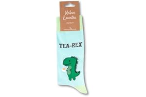 Urban Eccentric Unisex Tea-Rex Socks | Gift | 1 Pair | Cotton Rich Socks | Premium Socks | Novelty | Gifts