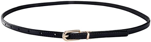AivtalkWomen Genuine Leather Ladies Thin Belt Pin Alloy Buckle Waist Belt for Jeans Pants