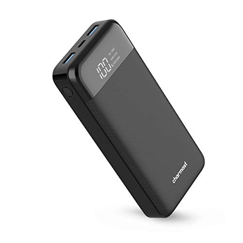 Charmast 20800mAh USB C Batterie Externe 20000mAh Power Bank avec Affichage LED Chargeur Externe USB Smart E 3 Ports de Sortie Batterie Portable pour iPhone Android
