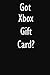 Produktbild Got Xbox Gift Card: Xbox Gift Card Diary Journal