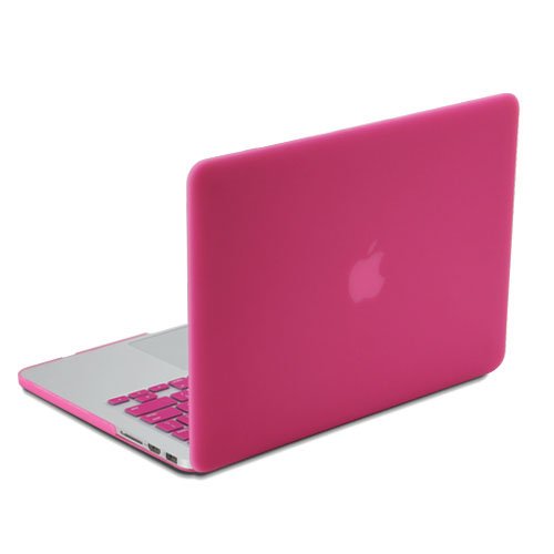 GMYLE(R) Ross Rot 3 in 1 gummierte (Gummi beschichtet) Hartschalen – Silicon Tastaturschutz – 13 Zoll Klar LCD Displayschutzfolie – für MacBook Pro 13 inch with Retina display - 3