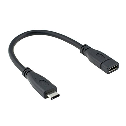 MagiDeal USB Typ C Male auf USB 3.1 Female Ladekabel Daten Kabel für Smartphones – Schwarz – 100cm - 3