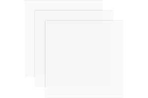 BENECREAT 3Pcs 200x200mm Silicone Rubber Sheet 1mm Thick Silicone Mats Sealing Silicone Sheet High Thermal Gaskets for Caps Covers Lids Sealing Gasket DIY