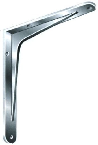 Preisvergleich Produktbild 10x Schwerlastkonsole / Schwerlastträger / Regalträger Sparta / Winkelverbinder / Alu natur / 240 x 190 x 32 mm / Tragkraft 200 kg