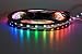 Produktbild WS2812 B Stripe 4m 240 LED´s mit integrierten WS2811 Controller mit Anschluss, PCB schwarz