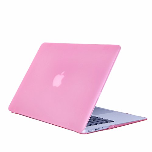 MacBook White 13 Inch Hülle, DWaybox Frosted Rubberized Ultra Slim Hard Shell Hülle Schutzhülle für MacBook White 13-Inch A1342 / 207 / 516 (Light Pink)