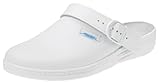 Berufschuhe CLOG Abeba 7021 Berufsschuhe Clog weiss, CE, EN ISO 20347rutschhemmende Sohle beständig gegen tierische Fette (43, weiss)