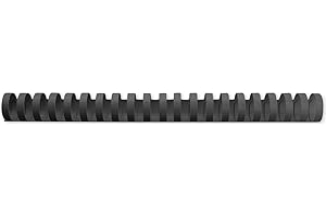 GBC CombBind Binding Combs, 19 mm, 165 Sheet Capacity, A4, 21 Ring, Black, Pack of 100, 4028601