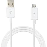 Proxima1 Micro USB Cable Android Charger Cable - 2 Year Warranty - 2.4A USB Cable for Smartphones Samsung Galaxy, Nexus, LG, Sony, Xiaomi, HTC, Motorola, Kindle, PS4 Controller, and More - 3.3ft/1m White - FREE NEXT DAY DELIVERY (1)