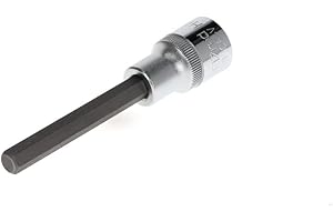 GEDORE red Vaso de punta de destornillador hexagonal largo, Ancho de llave 8 mm, 1/2" 12,5 mm, Vaso de atornillador, R62550819, Acero