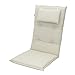 Produktbild 8 cm Doppler Luxus Hochlehner Auflage mit Kopfkissen "900", uni natur