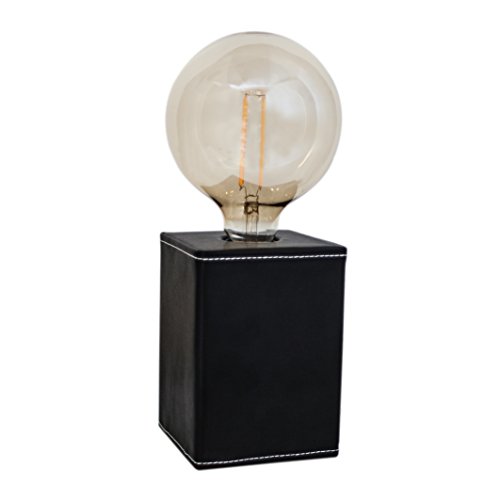 Preisvergleich Produktbild BY rydens 4001690 – 4000 Tischleuchte Messing / Kunstleder schwarz