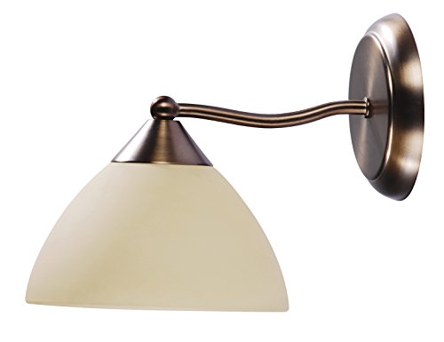 Lámpara de pared color gris 8171 Rabalux/aleación de bronce, cristal crema