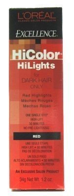 L'Oreal Excel Hicolor Highlights Red 34 g (3-Pack)