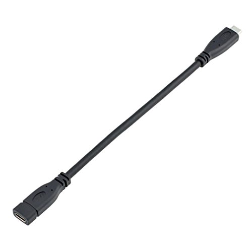 MagiDeal USB Typ C Male auf USB 3.1 Female Ladekabel Daten Kabel für Smartphones - Schwarz - 100cm