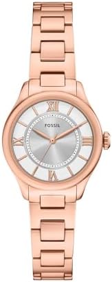 Fossil Orologio Gilmore per donna, Movimento al quarzo a tre lancette con cinturino in acciaio inossidabile o in pelle