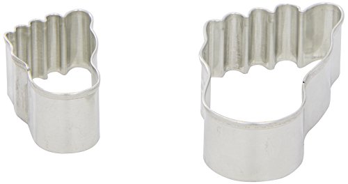 Käsefußset 2-tlg.in PET-Box: mit Rezepten, Weißblech,6-9cm