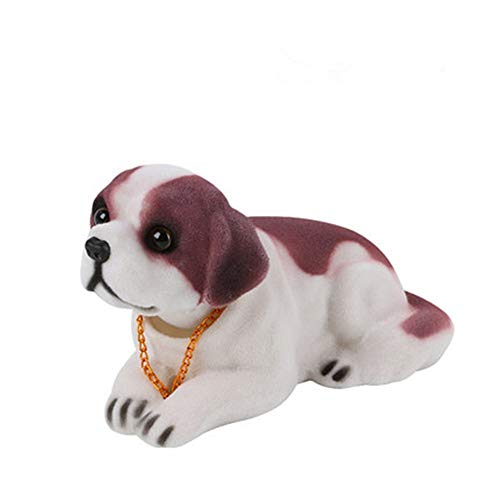 Sopito WackelkopfHund Puppe Auto Innendekoration Nette Nicken Schütteln Kopf Hund Puppe Auto Ornamente (St. Bernarddog)