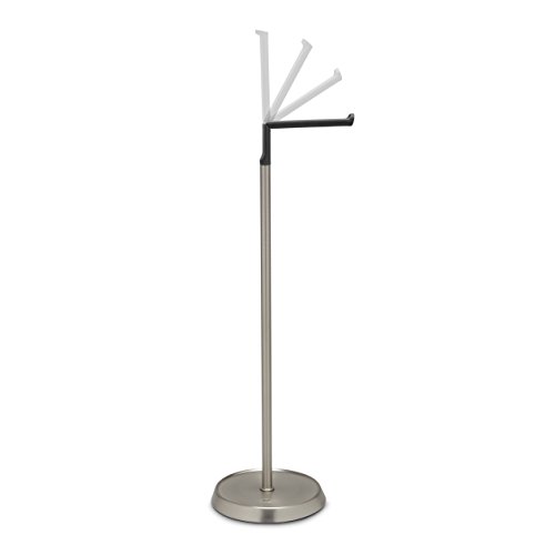 Umbra 023471-047 Bath Ply Toilettenpapierhalter, Klopapierhalter, Toilettenpapierständer, Klopapierständer, Rollenhalter, metall / Silikon, schwarz / nickel - 3