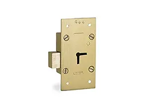 Smart Shophar Brass Xylo Wardrobe Lock 3 Inches Yellow, Pack of 1