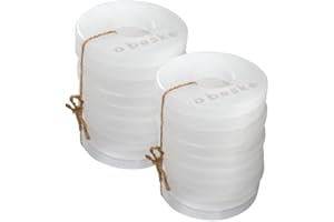 Betonfeuer Refill wax for all round models 'SAVO, Steller, Sanford, Solo' | 20 hand-cast XL wax plates from Beske-Manufaktur | Diameter 10 cm