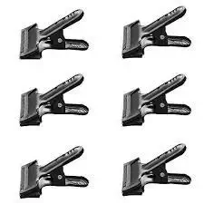 SHOPEE Backdrop Spring Clamps 6 Pack, 4-1/4 inch Metal Heavy Duty Clips for Photo Video Studio, Backdrops, Muslin Nylon Background, Canvas, Paper, Chromakey Screen, Woodworking