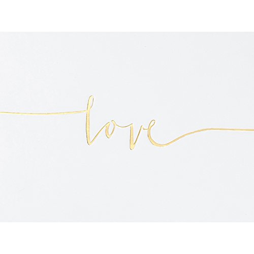 Gästebuch Schriftzug love gold - 3