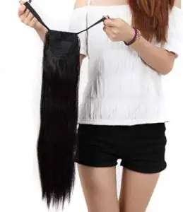 Haveream Black ribbon style, long hair extension For Girls & Women