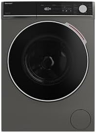 Sharp ES-NFH914CADA-DE Lavatrice Caricamento frontale / 9 kg/A (A a G) / 1400 giri/min/Adanced Inverter Motor / 15 programmi/funzione vapore/AquaStop/Espresso Gray