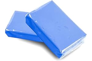 Prettyui Car Clay Bar Detailing Clay,100g x 2 Pack Auto Detailing Clay Bar Clean Care Tools Sludge Mud for Car Glass,Vehicles and Much More Cleaning Repeated Use (Blue)