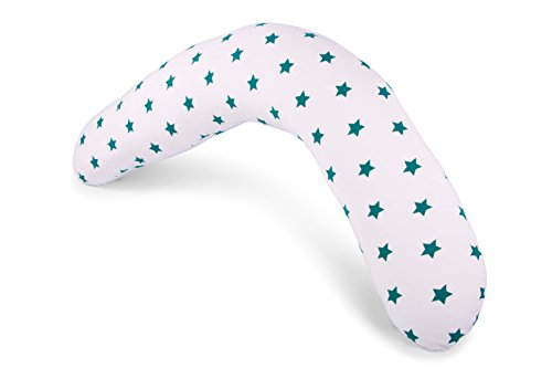 Widgey Plus Pregnancy and Sleep Pillow/Body Support - Teal Star Print