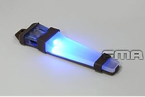 WORLDSHOPPING4U ATAIRSOFT Casque sécurité H414 V-Lite Sac à LED E-Lite lumière stroboscopique Lampe Torche Tactique de Base pour extérieur Airsoft Chasse Camping Bleu