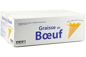 ALVA FOOD Graisse de boeuf 10kg - Carton de 10kg