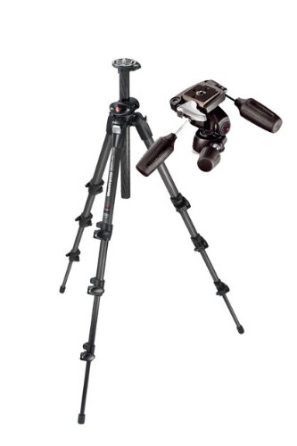 Manfrotto 190CXPRO4 Carbon Stativ mit 3-Wege-Kopf 804RC2 Manfrotto 190CXPRO4 Carbon Stativ mit 3-Wege-Kopf 804RC2