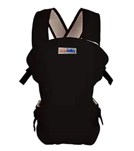 Sunbaby Multi-Functional Front Baby Carrier Ideal for Kids 0 to 3 Years Soft Cushion Adjustable Straps (Black)