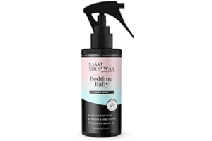 SASSY SCENTS Sassy Shop Wax - Room Spray, Bedtime Baby - Soothing Blend of Mandarin, Lavender, Chamomile & Lily of the Valley - Strong & Long Lasting Fragrance, Vegan Friendly – 150ml