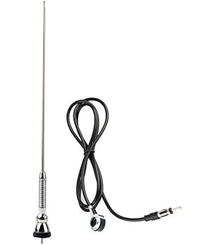Sumex Bee Sting Car Aerial - Short 10cm Chrome Aluminium Antenna, Universal AM/FM Replacement (#009)