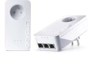 Kit CPL Devolo DLAN 1200+ Starter - 1200 Mbits - 1 Port Ethernet - Occasion