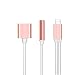 Produktbild Minzhi 2 in 1 für 8 Pin auf 3,5 mm Audio-Konverter für iPhone x 7 8 Plus Splitter Kopfhörer-Buchse Aux-Kabel-Adapter
