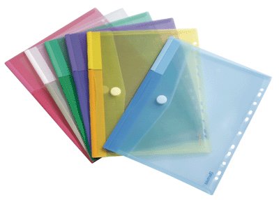 Tarifold 510229 Sachet de 12 pochettes perforées Assorties