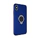 Produktbild MMLC Für iPhone XS Max Hülle 360 ° Verstellbarer Fingerring Grip Stand Slim Fit Shockproof Schutzhülle (Blue)