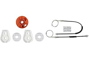 FINAO AUTOPARTS® - Kit de reparación de elevalunas trasero izquierdo para 307 Cabriolet