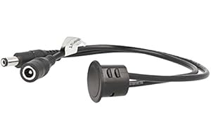 LEDLUX CL2292 Interruptor LED Dimmer Touch empotrable color negro 12 V 24 V 4 A con cable DC Jack 5,5 x 2,1 mm