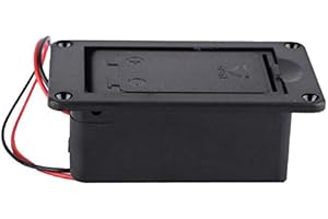 Drfeify 9V Battery Holder Case Box Cover for Guitar Pickup Accessory