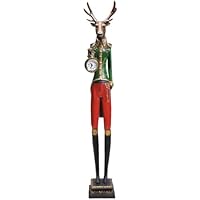 Kare 32093 - Reloj de mesa (66 cm), diseño de ciervo con ropa