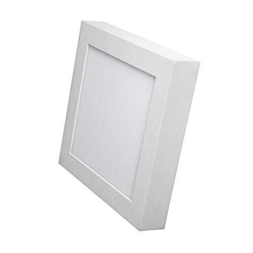 KHEBANG Plafón LED Downlight LED Superficie Cuadrado 12W Luz Cálida 3000K