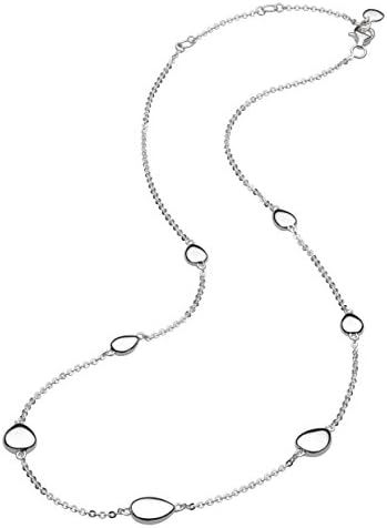 Kit Heath Sterling Silver Pebble Tumble Necklace of Length 40.6-45.7cm