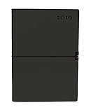 Taschenkalender 2019 Gummiband schwarz A6 by 