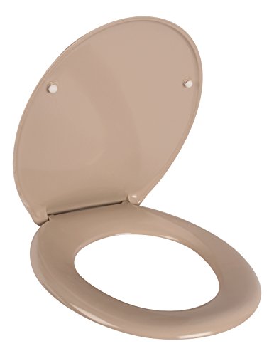 WC-Sitz Siena beige | Toilettensitz | WC-Brille aus Duroplast-Kunststoff | Edelstahl-Scharnier | Fast-Fix-Schnellbefestigung | Toilettendeckel | Klodeckel | WC Deckel | Klobrille - 7