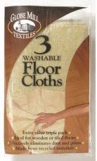 9 Globe Mill Washable Floor Cloths /3 packs of 3